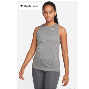 NIKE Dri-FIT Womens Training Tank Gray Sz S